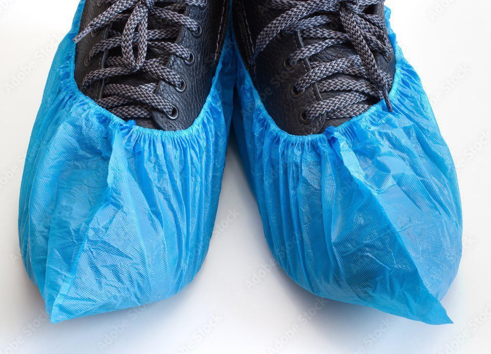 Overshoex2.jpeg Blue Disposable Overshoes | High Quality Polyethylene | Elasticated, One Size - Image 1